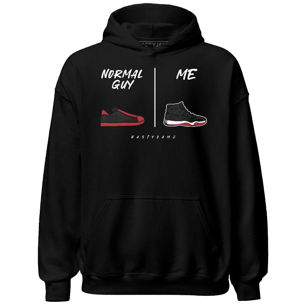 Bred Velvet 11s NastyJamz Hoodie Match Normal Guy Shoe