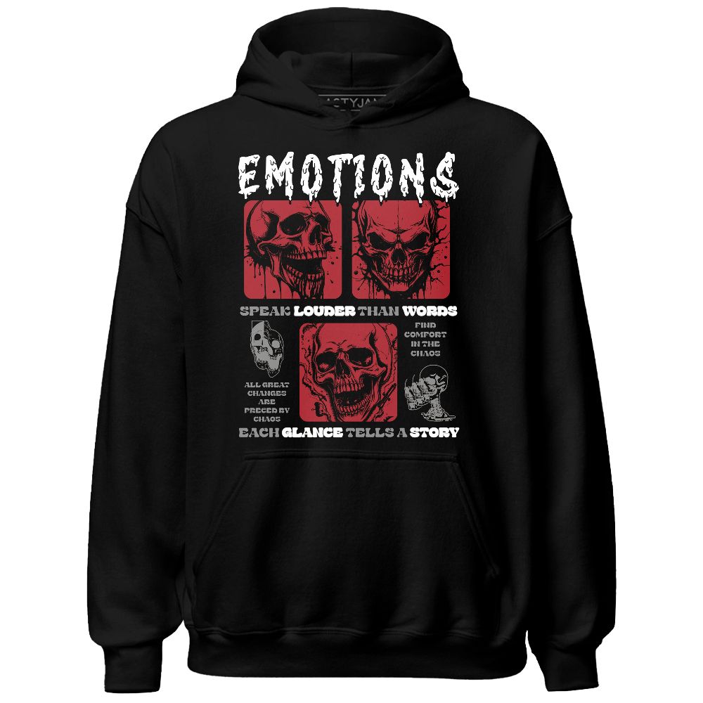 Bred Velvet 11s NastyJamz Hoodie Match Emotions Skull