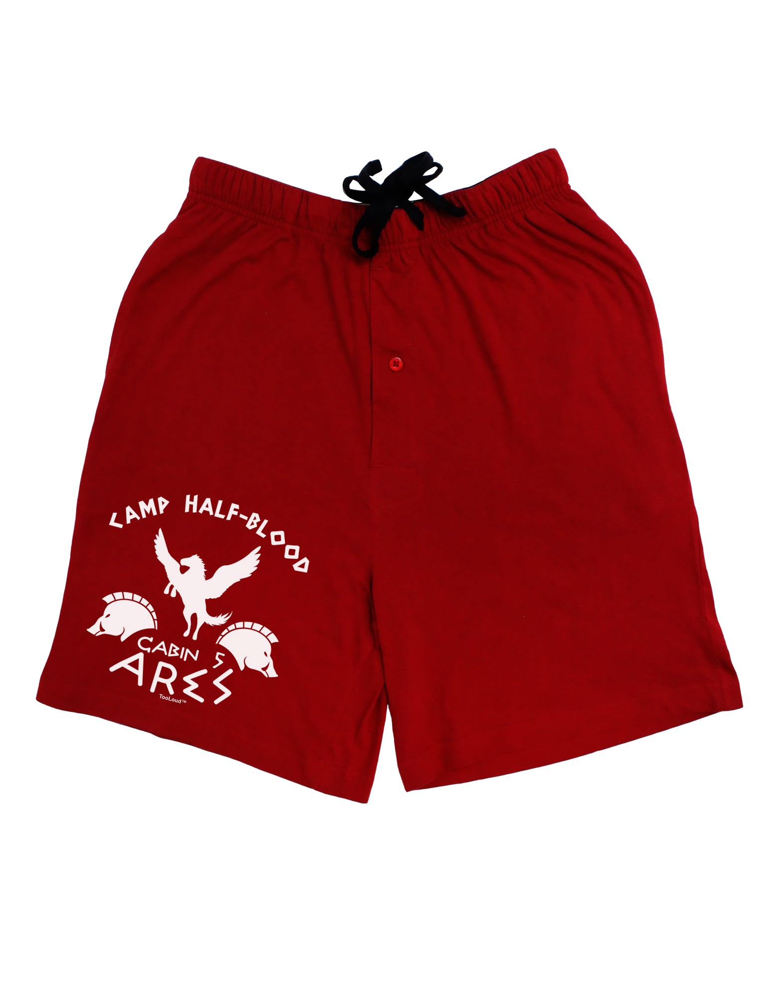 Camp Half Blood Cabin 5 Ares Adult Lounge Shorts by