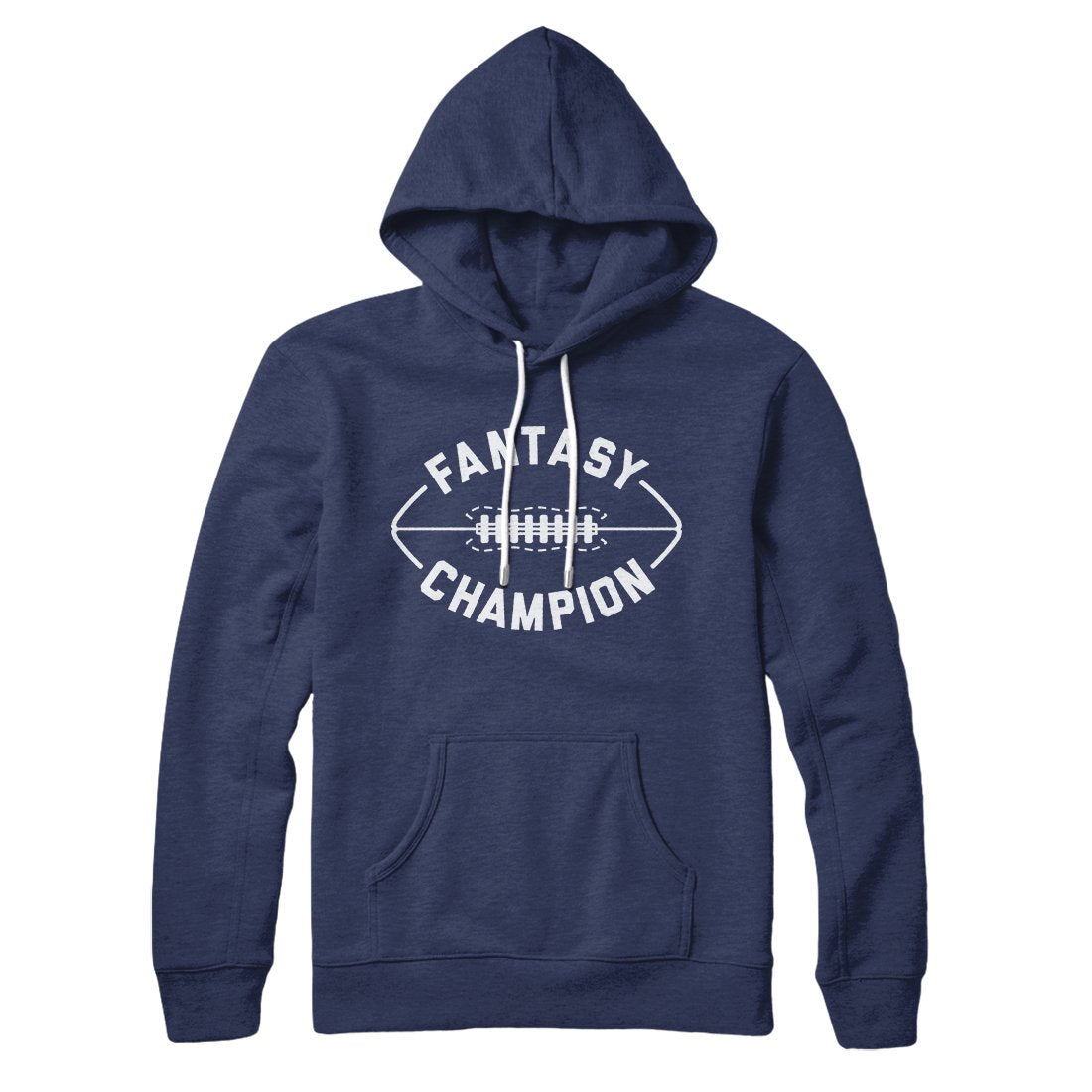 Fantasy Football Champion Unisex Pullover Hoodie - Cotton Polyester Loose Fit