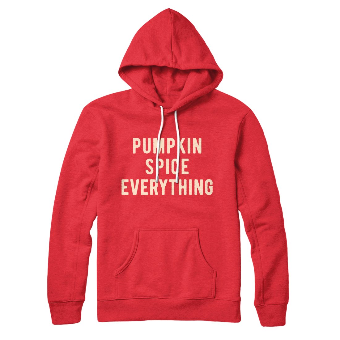 Pumpkin Spice Unisex Cotton Polyester Pullover Hoodie with Kangaroo Pocket