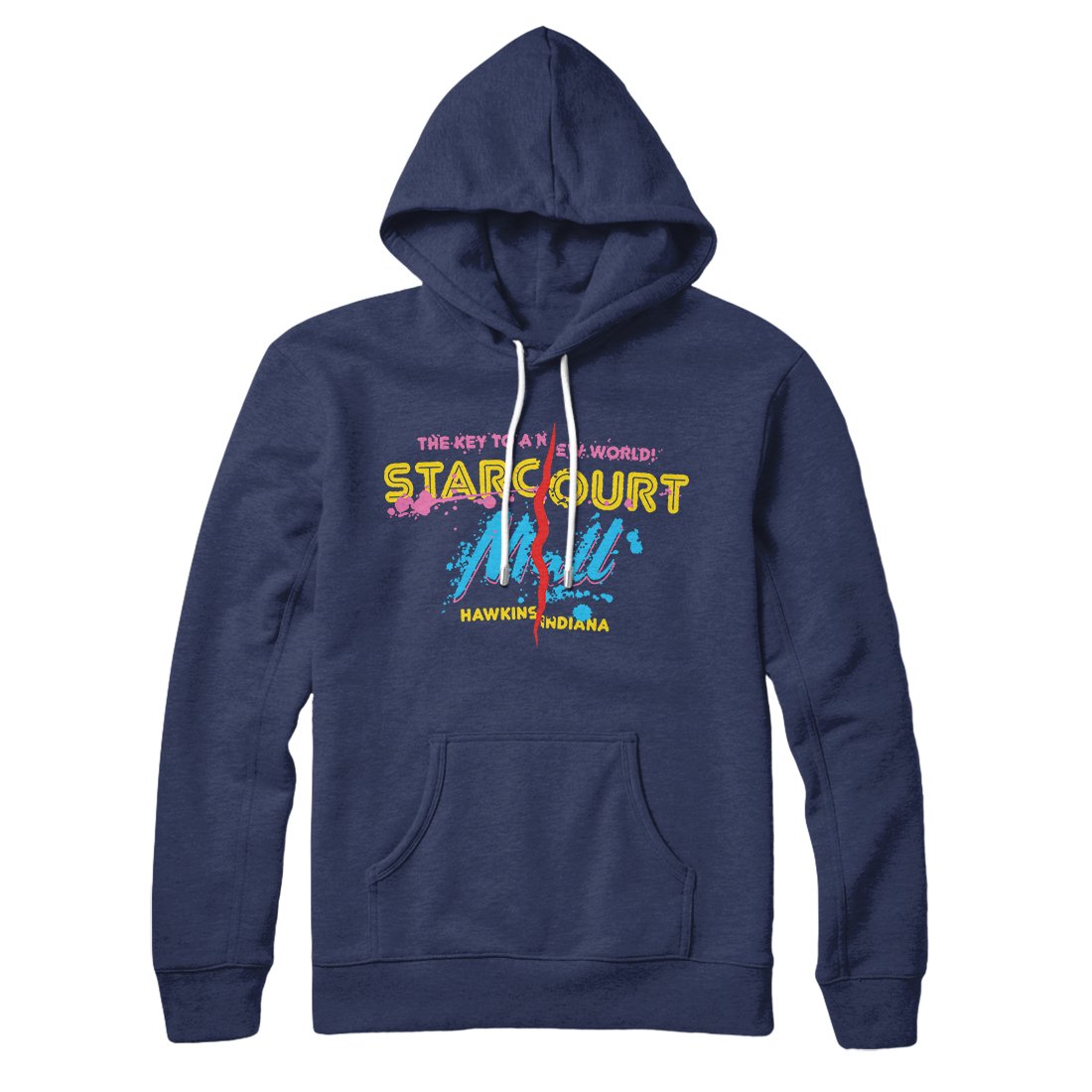 Starcourt Mall Unisex Hoodie - Cotton Polyester Pullover with Hood and Kangaroo Pocket